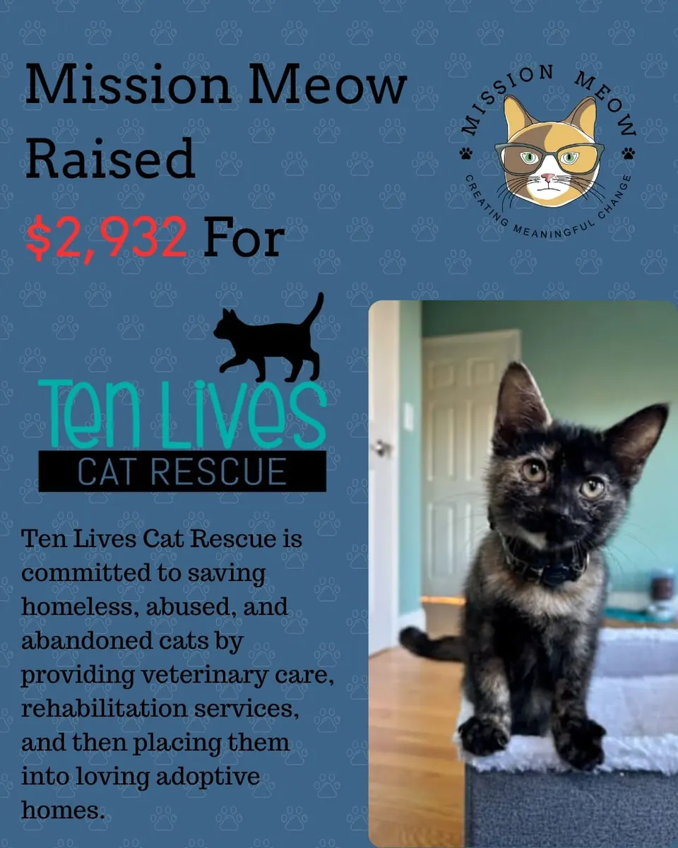 Ten Lives Cat Rescue's Mission Meow grant announcement
