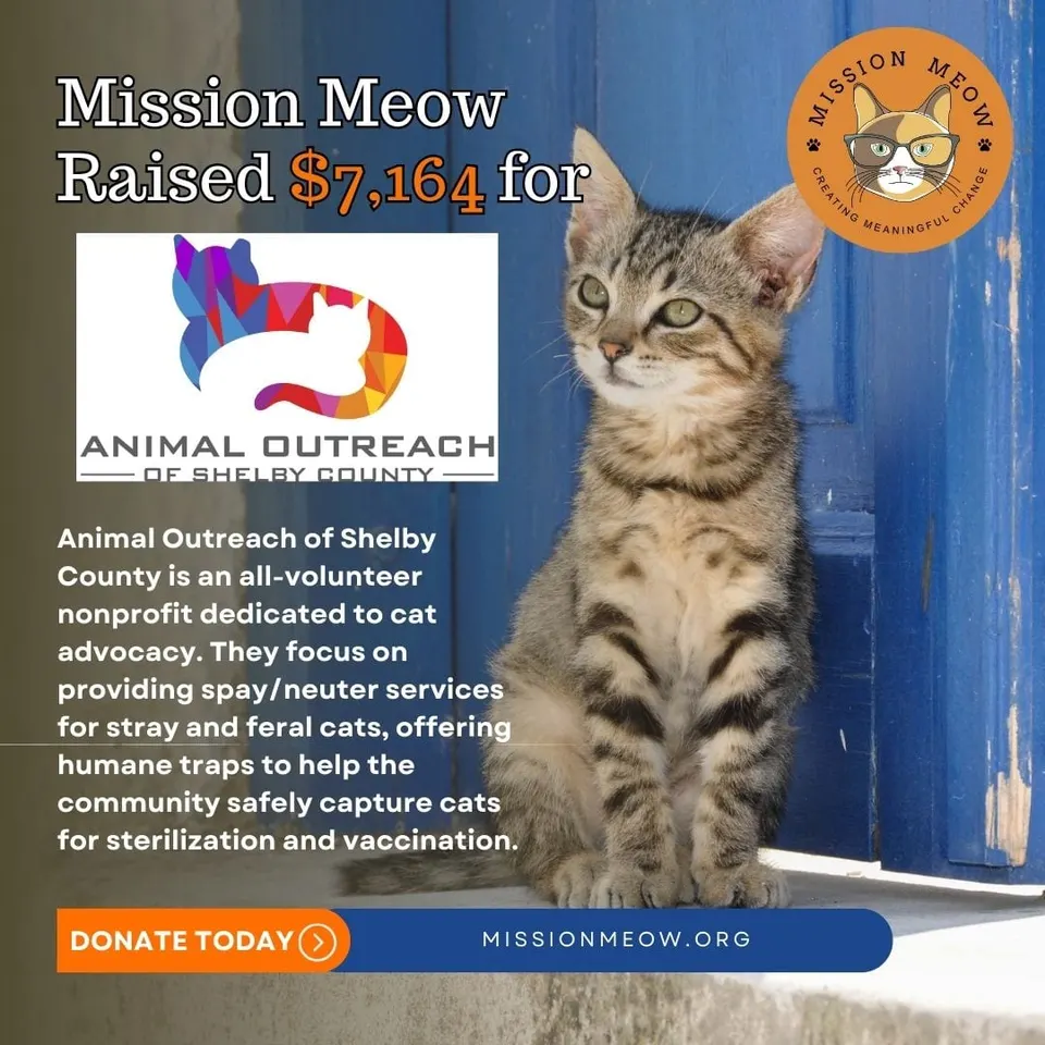 Animal Outreach of Shelby County's Mission Meow grant announcement